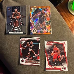 4 card Scottie Barnes Rookie card lot
